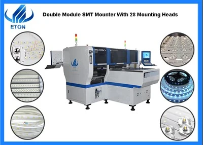 Двойной модуль SMT Mounter с 28 монтажными головками